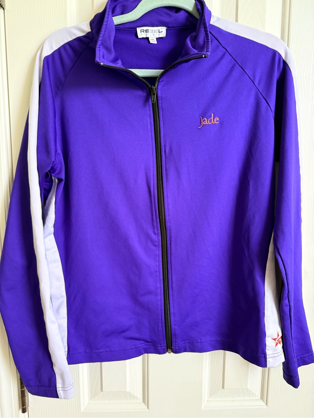 rebels Purple and White Full-Zip Kids Jacket